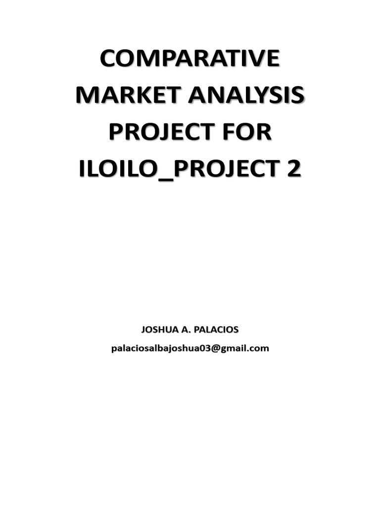 Comparative Market Analysis (CMA) Project-PALACIOS JOSHUA | PDF