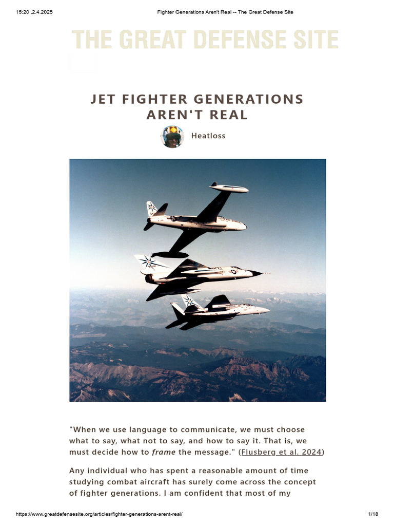 Debunking Jet Fighter Generations | PDF | Fighter Aircraft ...