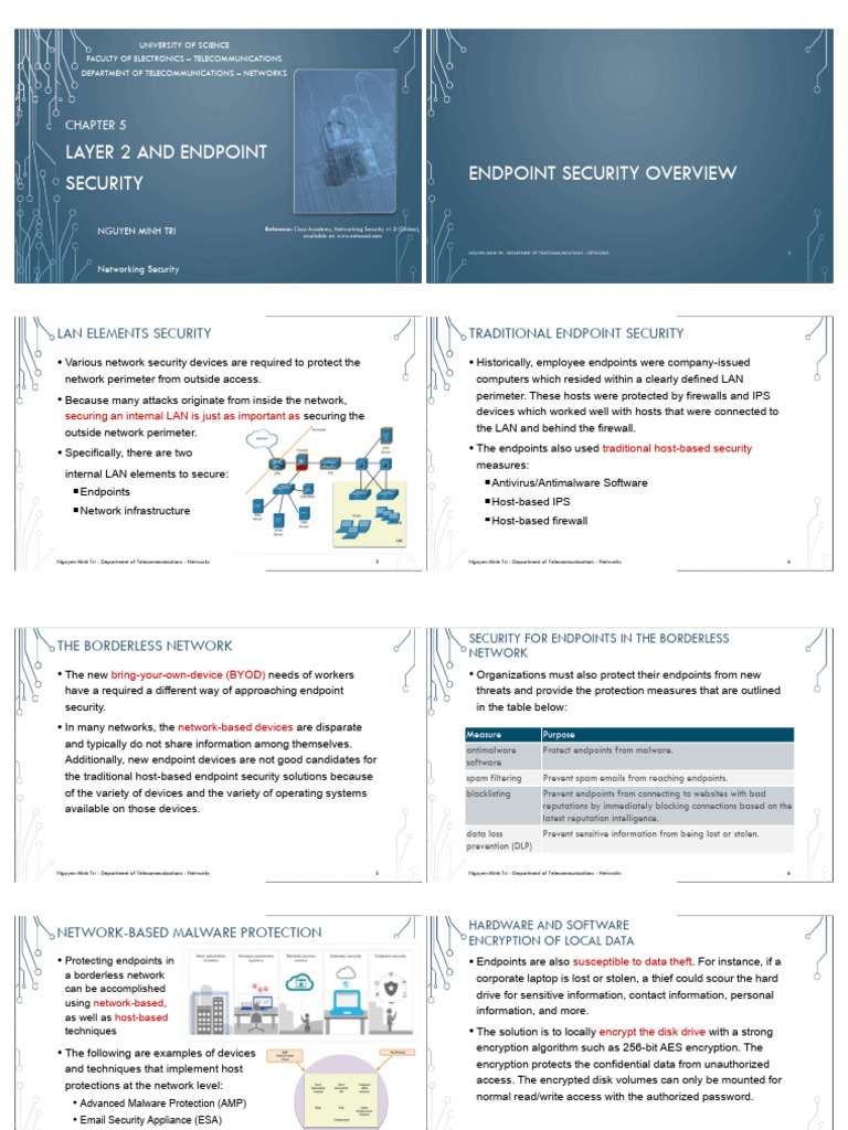 Layer 2 and Endpoint Security Guide | PDF | Computer Network | Network ...