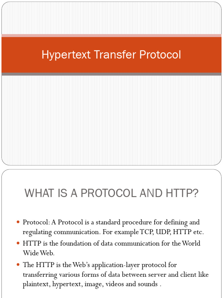 Understanding Hypertext Transfer Protocol | PDF | Http Cookie ...