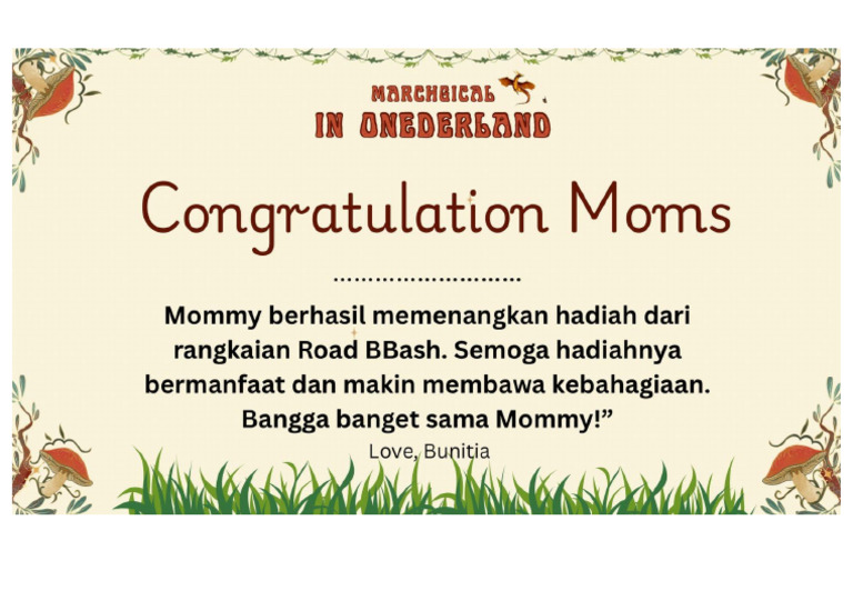 Congrats A5 | PDF