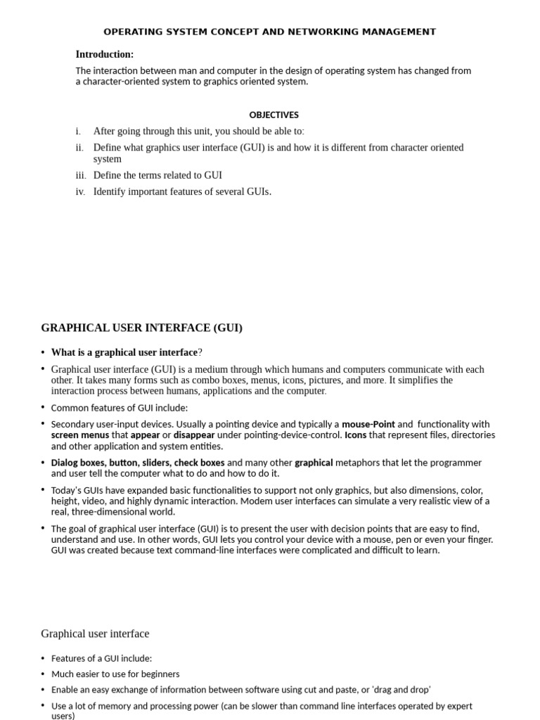 Understanding Graphical User Interfaces | PDF | Computer Network ...