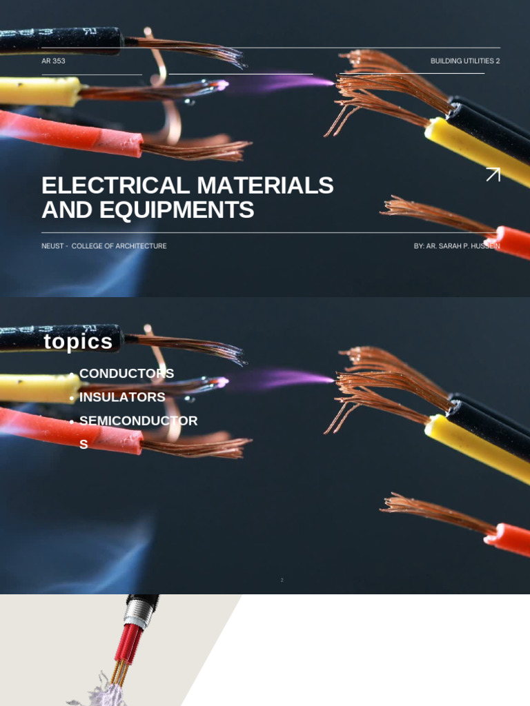Electrical Materials and Equipment Guide | PDF | Insulator (Electricity ...