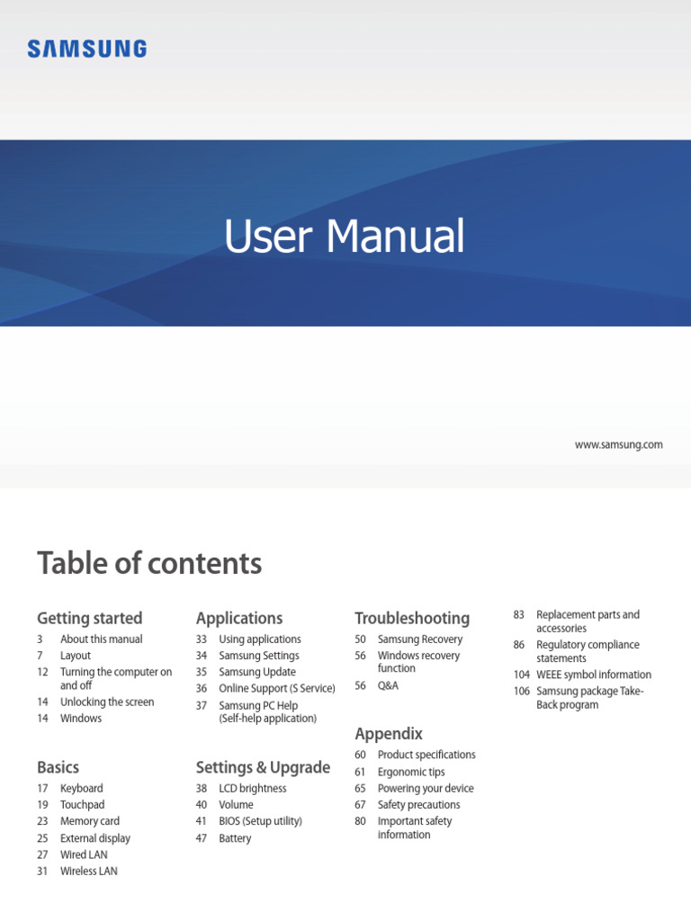 Samsung Computer User Manual Guide | PDF | Ip Address | Computer Network