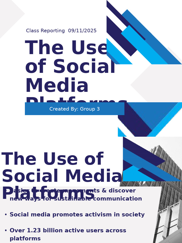 The Use of Social Media Platforms | PDF