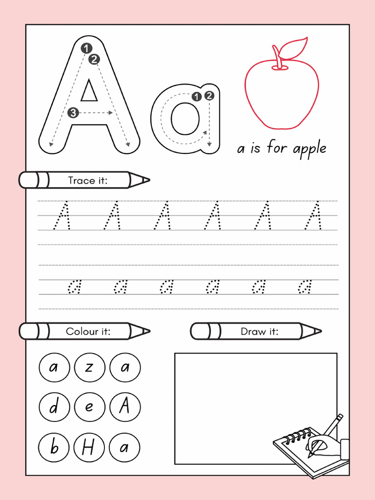 Letter A A - Homework | PDF