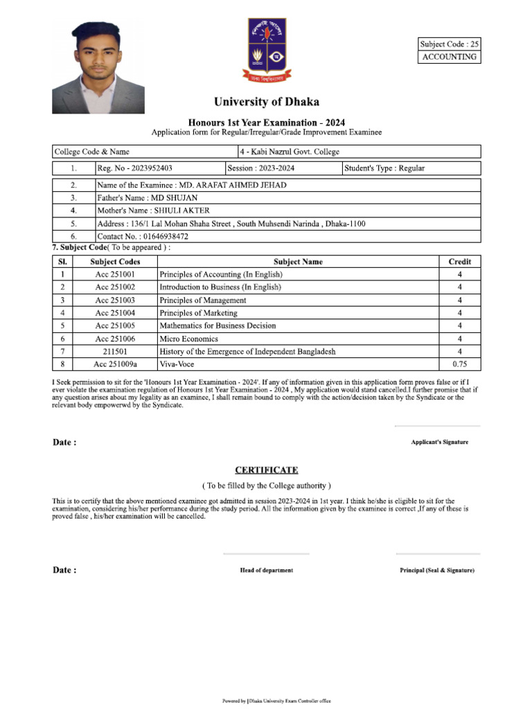 Form Fill UP | PDF