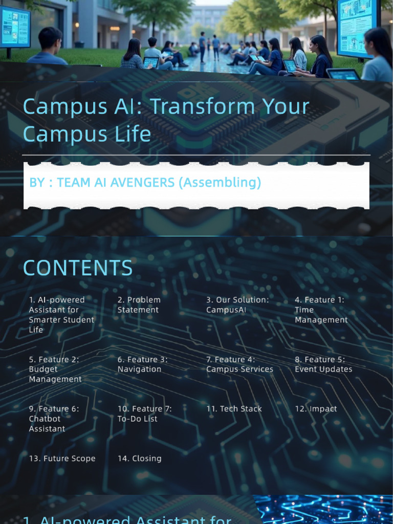 CampusAI: Your Smart Campus Assistant | PDF