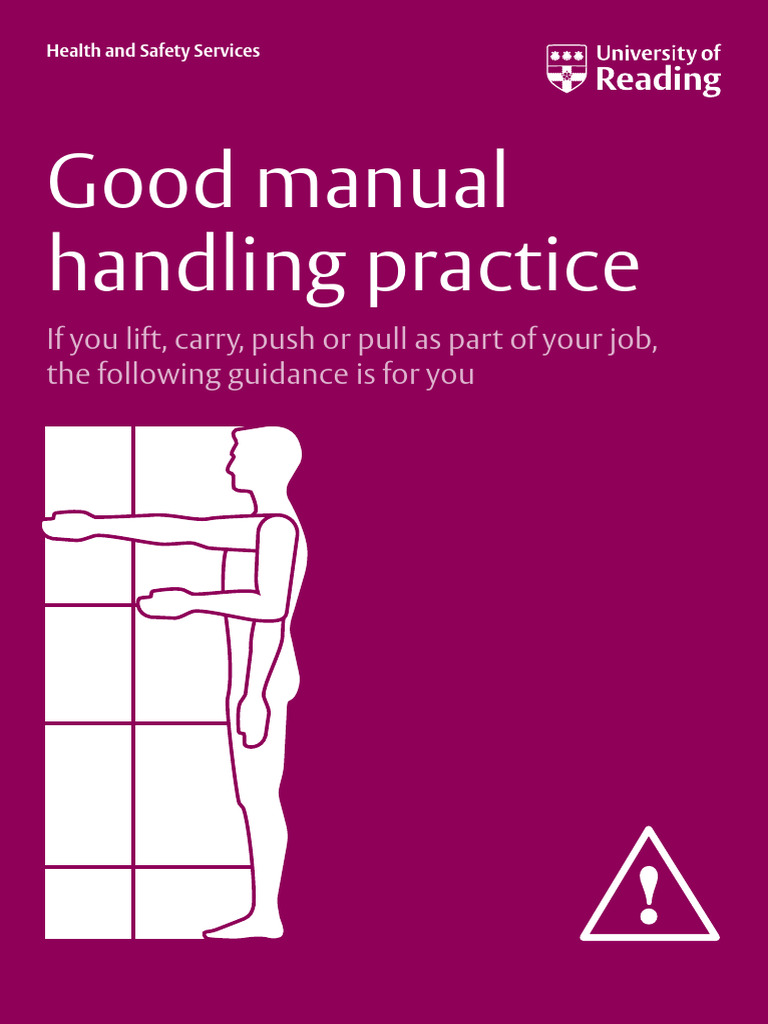 Manual Handling Safety Guidelines | PDF | Foot | Knee