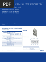 Nokia AirScale RRH 4T4R B7 Datasheet | PDF | Lte (Telecommunication ...