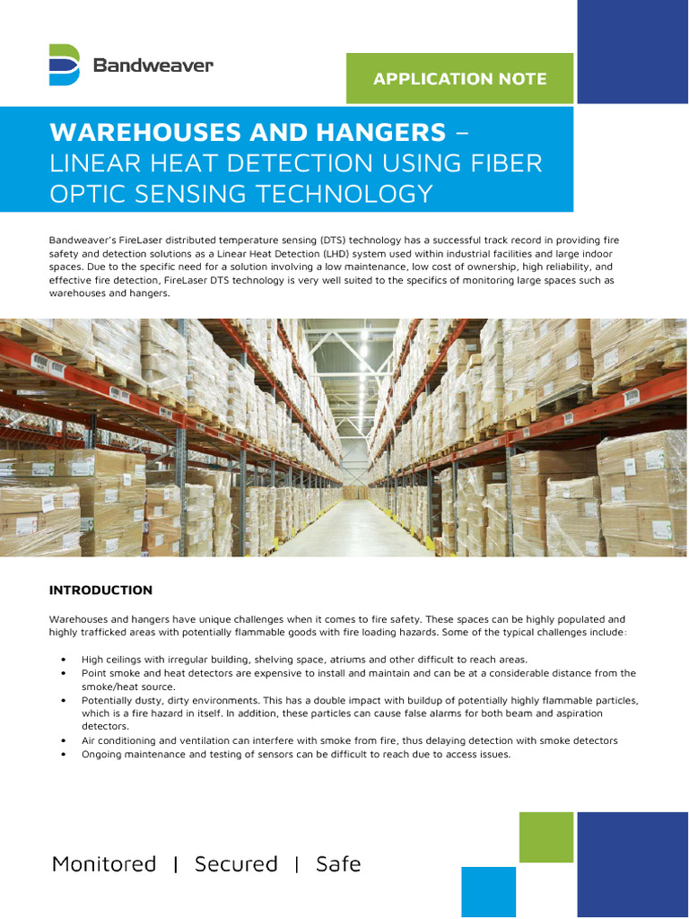 Fiber Optic Heat Detection for Warehouses | PDF | Optical Fiber | Sensor