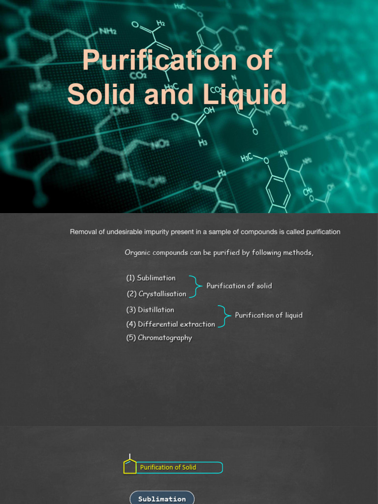 Methods for Purifying Organic Compounds | PDF | Distillation ...