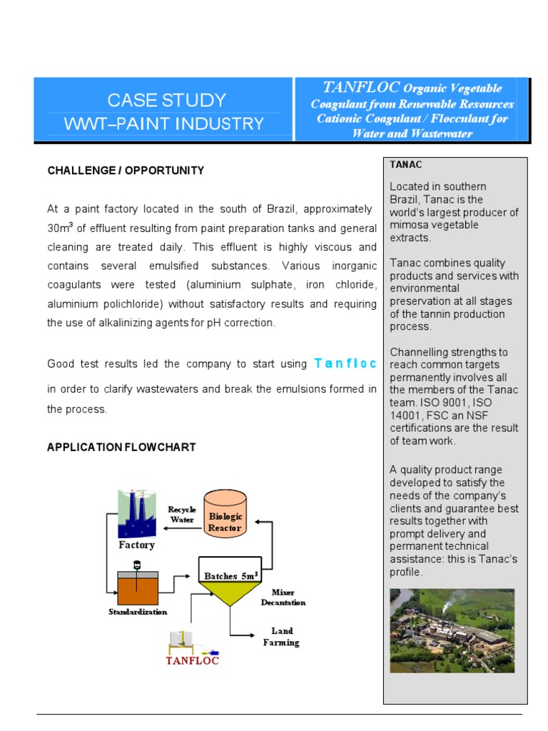 Paint Industry PDF Sewage Treatment Wastewater