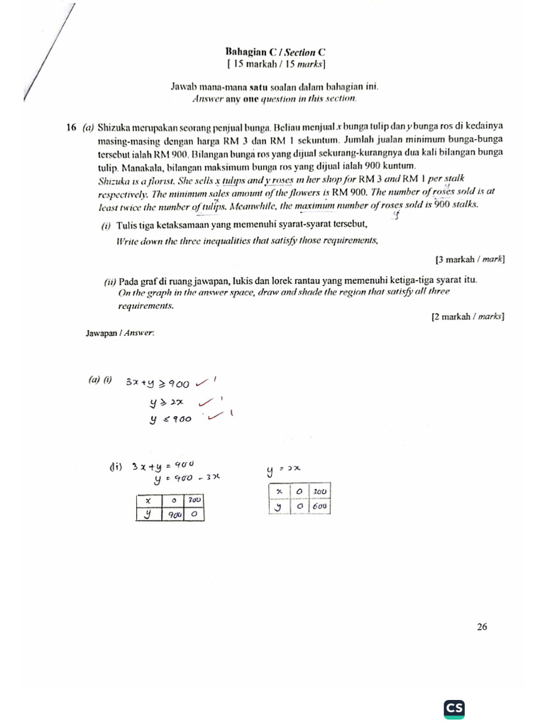 Ans - AR2 Math P2 2025 | PDF
