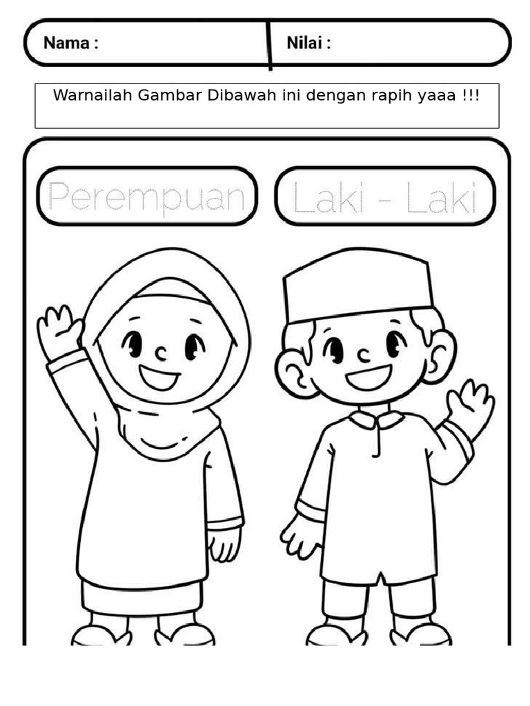 Mewarnai Tema Diriku | PDF