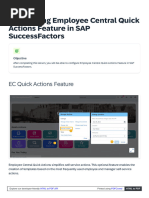 Employee Central Quick Actions Overview | PDF | Computing