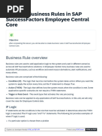 Events and Reasons in SuccessFactors | PDF