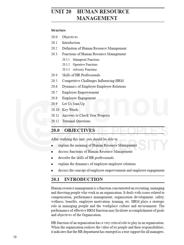 Human Resource Management Functions | PDF | Human Resource Management ...