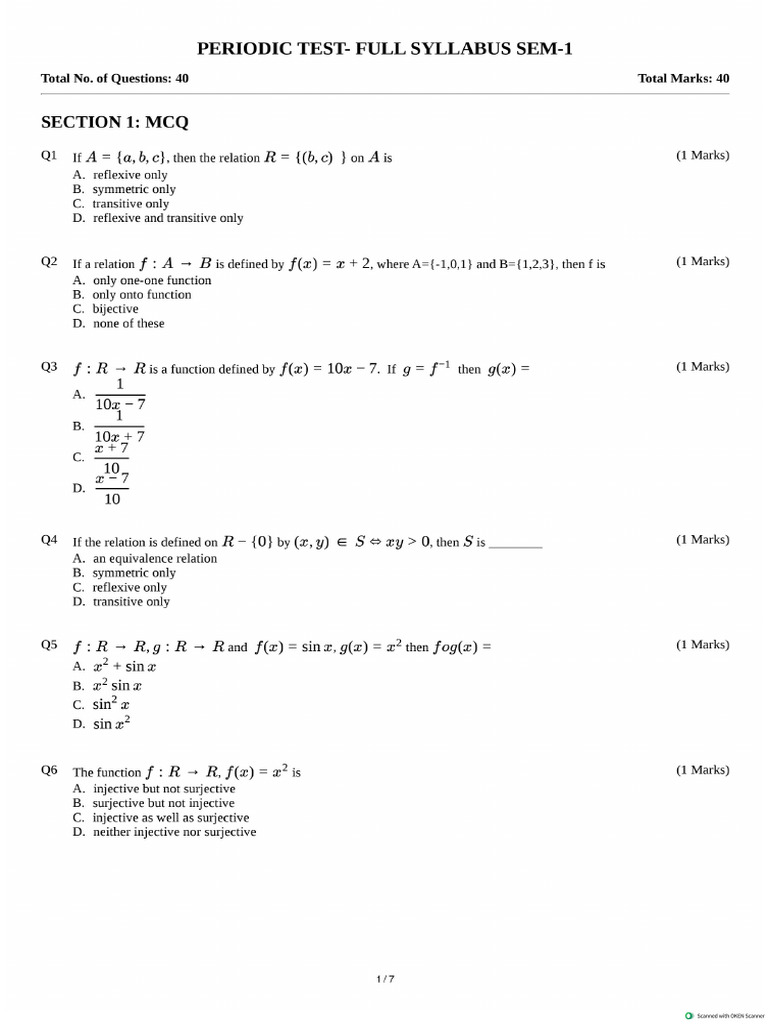 Today's Test Paper | PDF