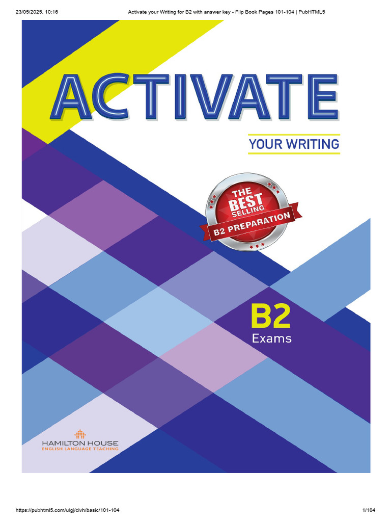 B2 Writing Activation Answer Key | PDF | Books | Animation