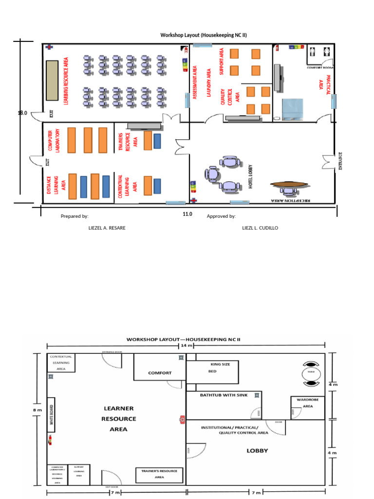 Housekeeping Workshop Layout HSK Final | PDF