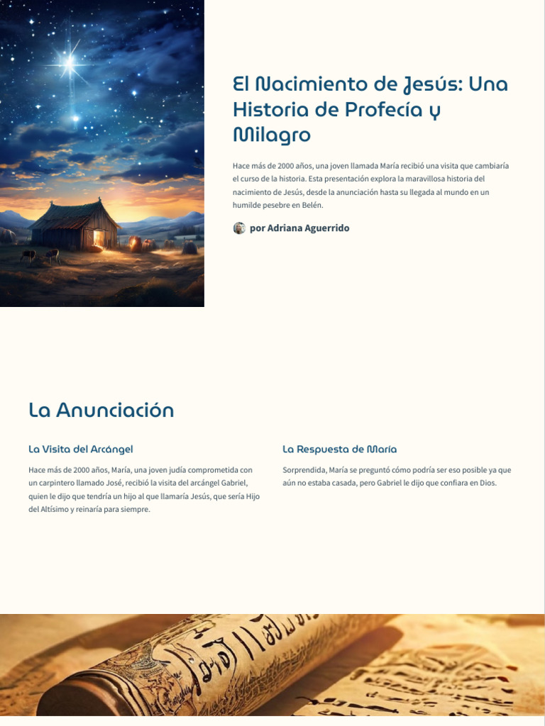 Nacimiento de Jesús: Profecía y Milagro | PDF | María, madre de Jesús ...