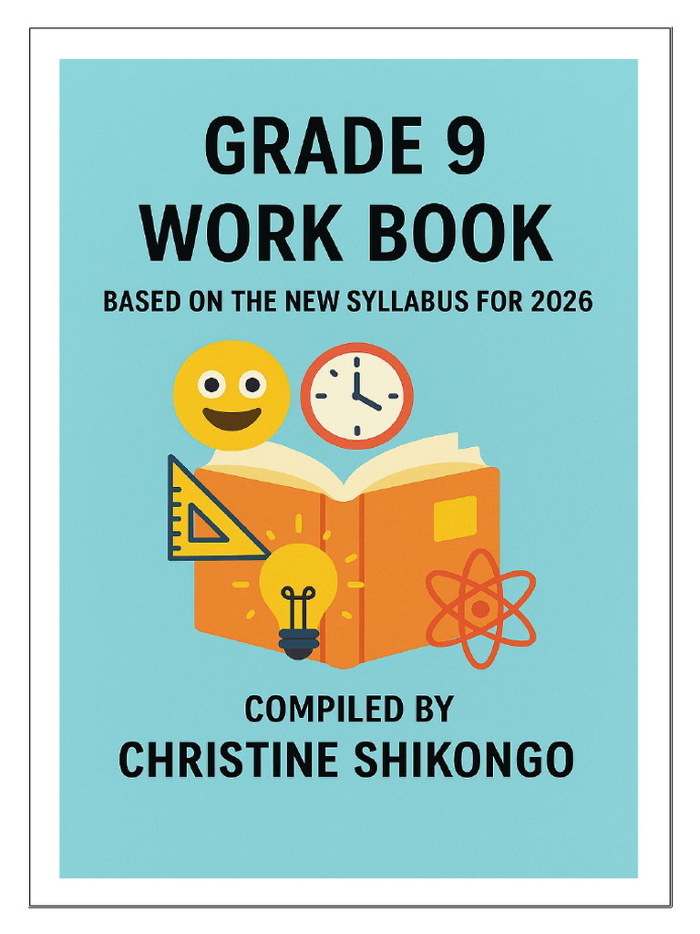 Grade 9 Mathematics Workbook 2026 | PDF | Inequality (Mathematics ...