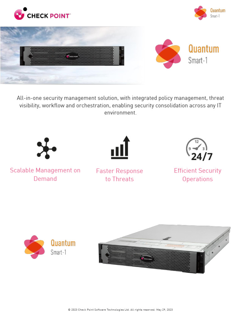 Check Point Smart-1 Security Management Solutions | PDF | Solid State ...