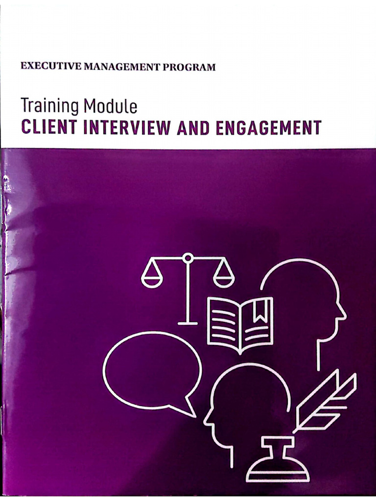 Training Module Client Interview Engagement | PDF