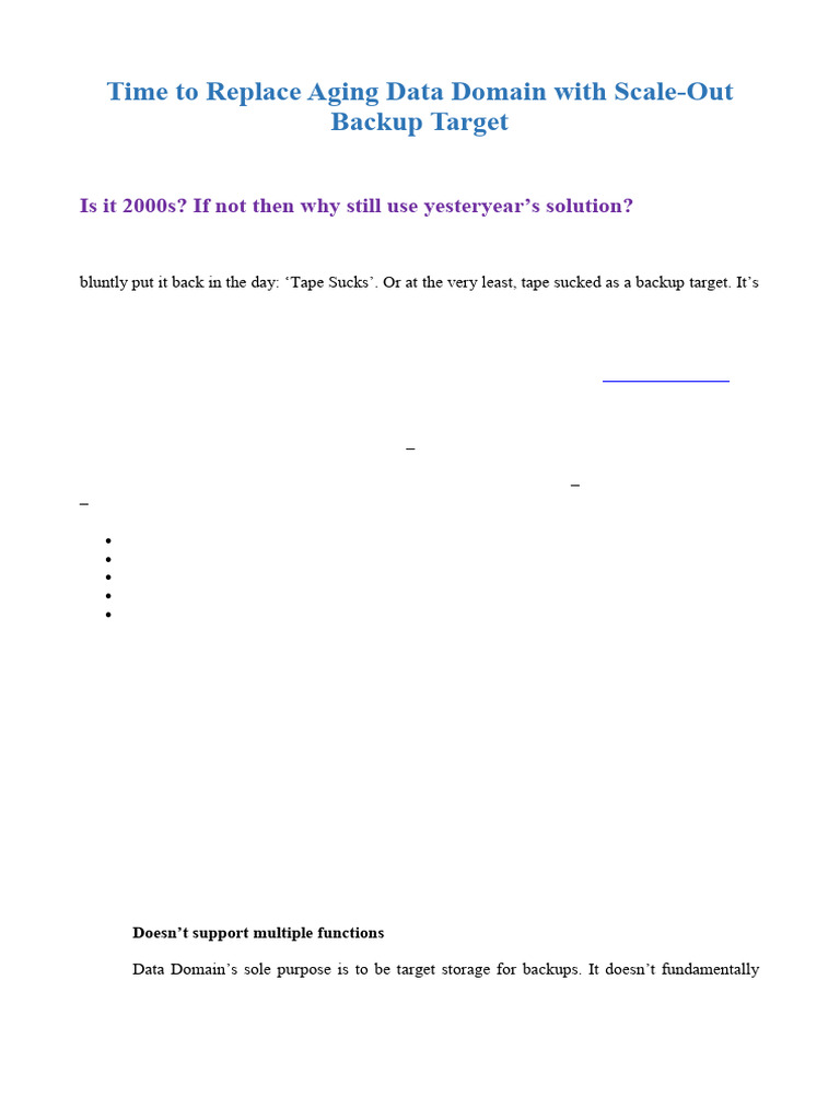 Upgrade from Data Domain to Scale-Out Backup | PDF | Backup | Cloud ...