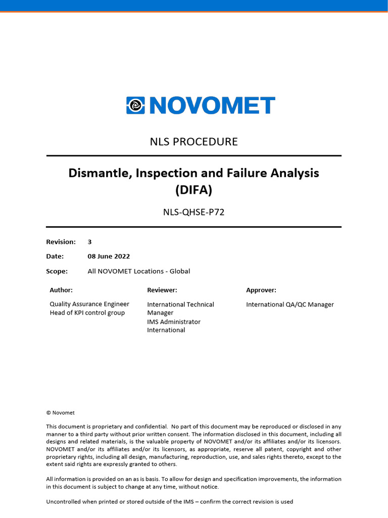 DIFA Procedure for ESP Failure Analysis | PDF | Personal Protective ...