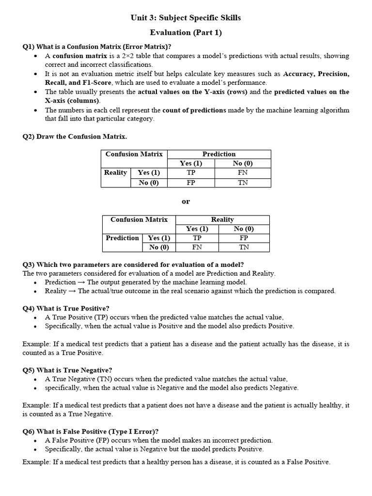 Understanding Confusion Matrix Metrics | PDF | Accuracy And Precision ...