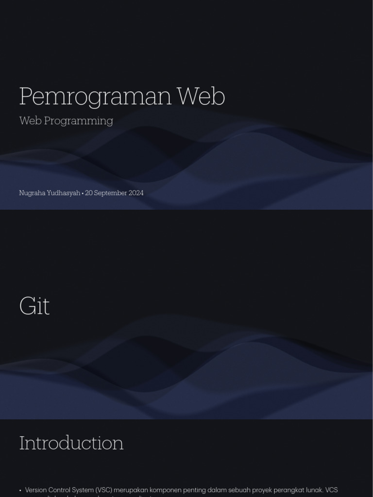 Panduan Pemrograman Web dengan Git | PDF