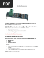 RS485 to TTL Converter Datasheet | PDF | Data Transmission | Physical ...