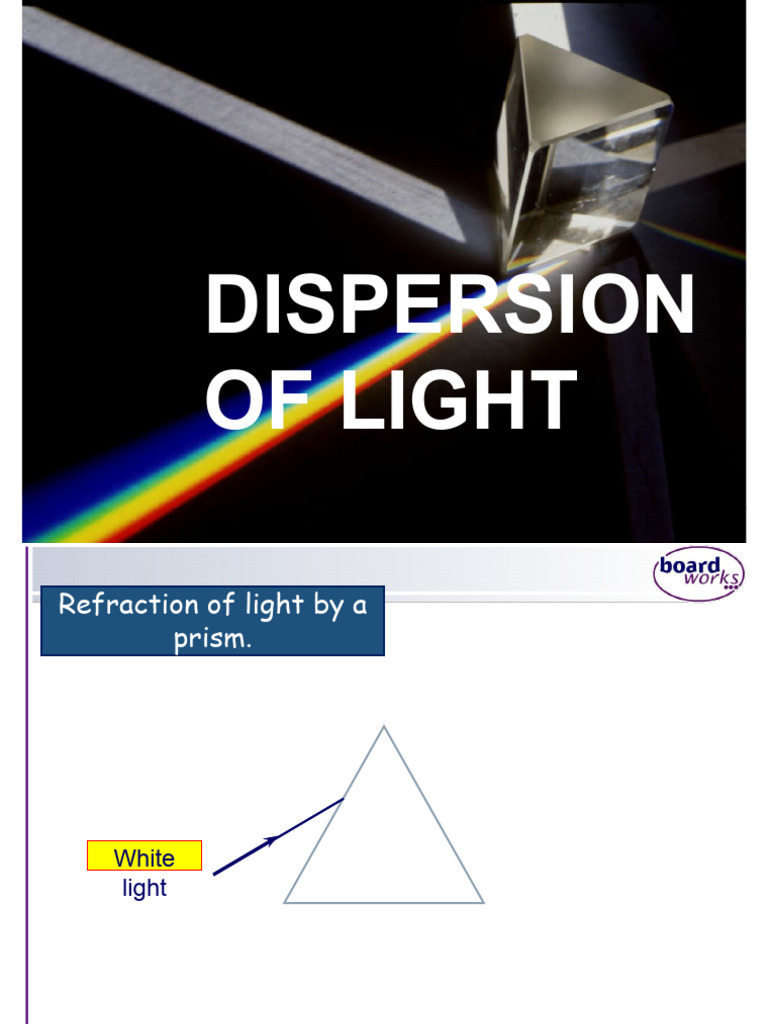Understanding Light Dispersion and Refraction | PDF | Reflection ...