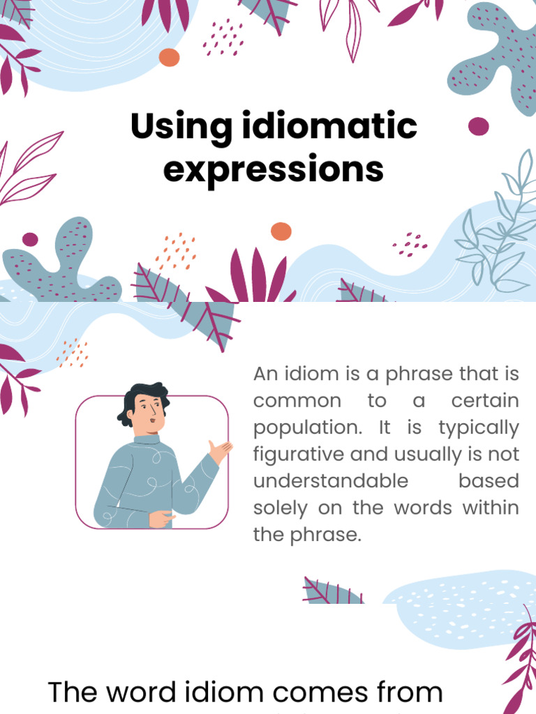 Effective Use of Idiomatic Expressions | PDF | Idiom | Linguistics