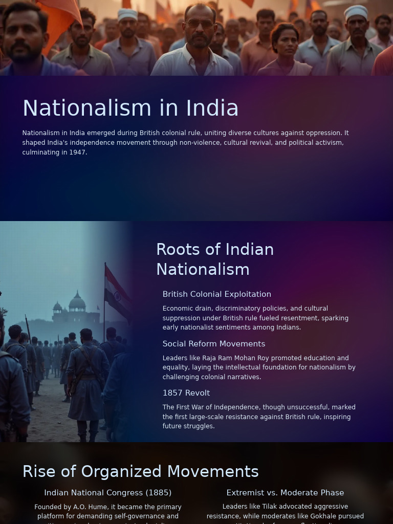 Evolution of Indian Nationalism | PDF | British Raj | Nationalism
