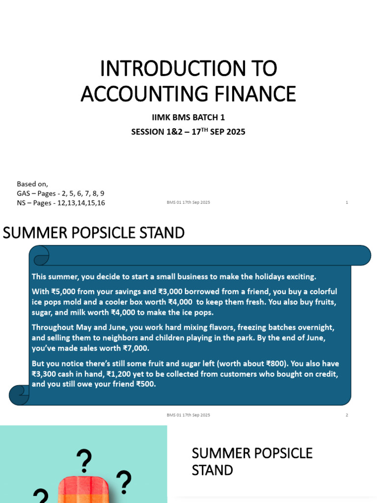 Introduction to Accounting Finance Basics | PDF | Equity (Finance ...