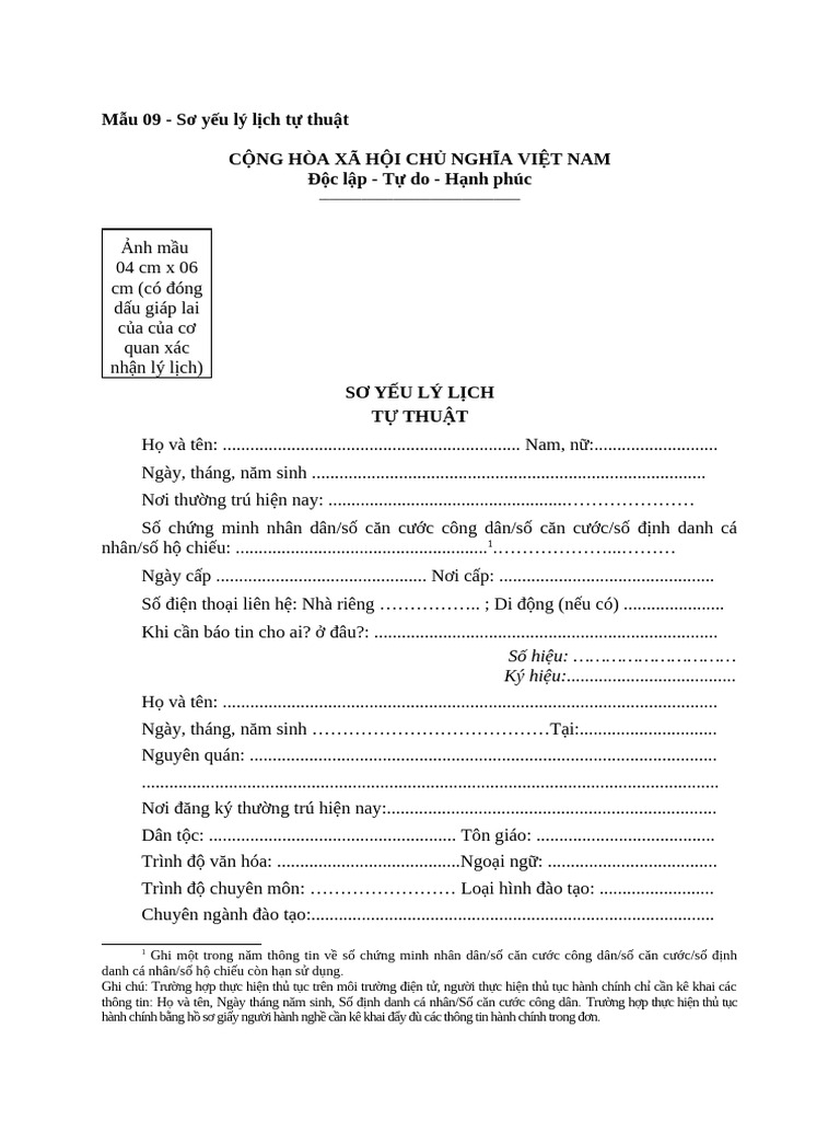 Mẫu 09 PL1 | PDF