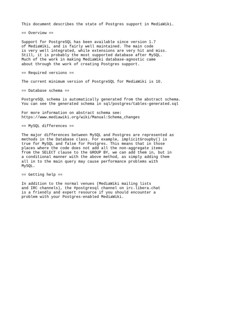 Postgres | PDF