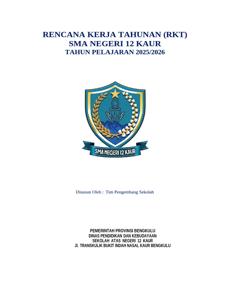 RKT SMA Negeri 12 Kaur 2025/2026 | PDF