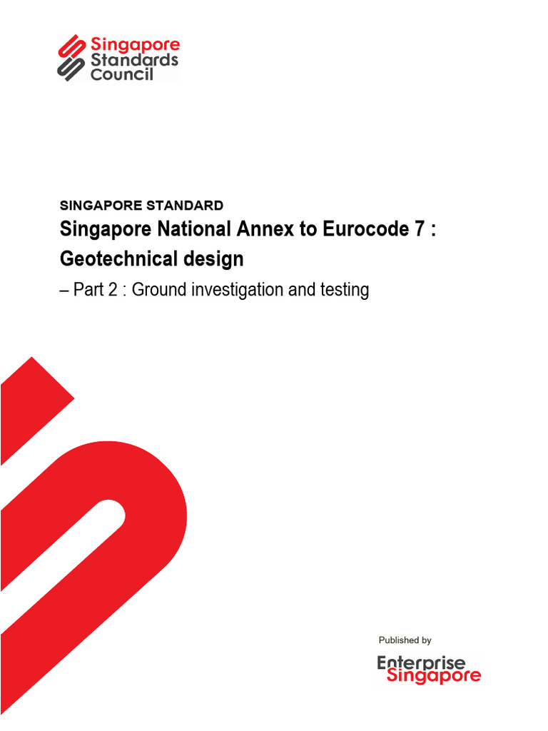 Singapore Standard for Geotechnical Design | PDF | Geotechnical Engineering