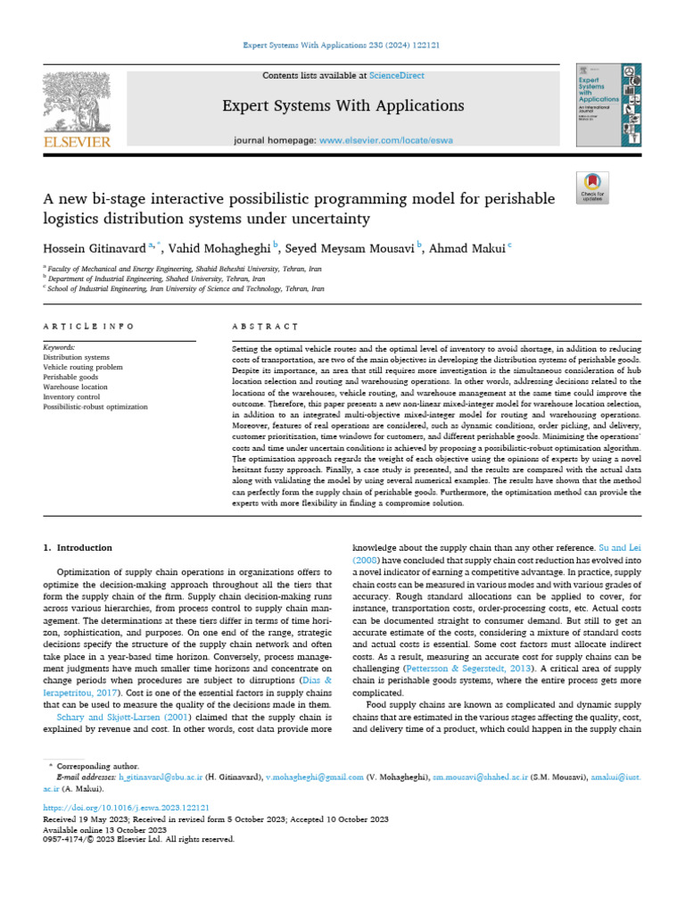A New Bi-Stage Interactive Possibilistic Programming Model For ...