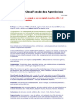 Definição e Classificação dos Agrotóxicos