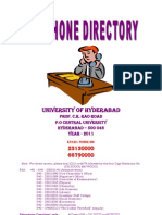 HCU Telephone Directory