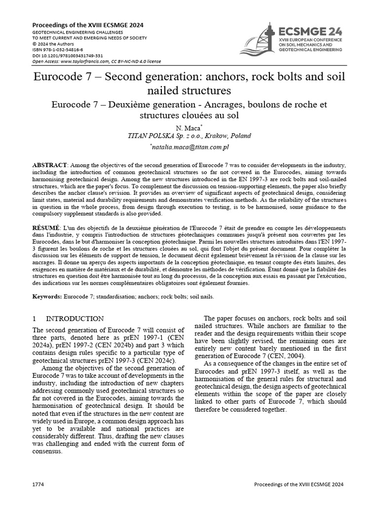 Eurocode 7 Part 3: Geotechnical Design | PDF | Geotechnical Engineering ...