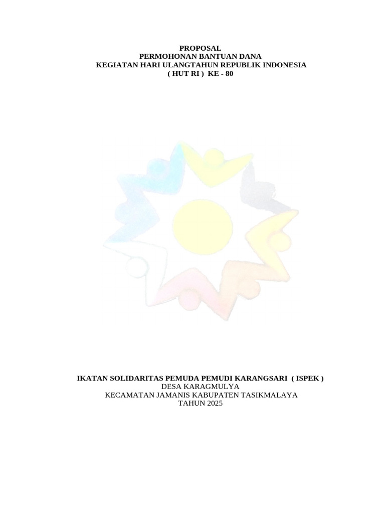 Proposal Hut Rii Ispek | PDF