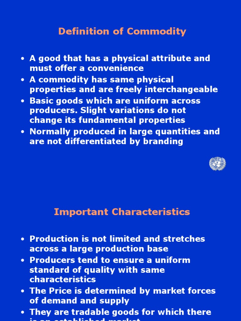 Commodities | PDF | Ratification | Commodity