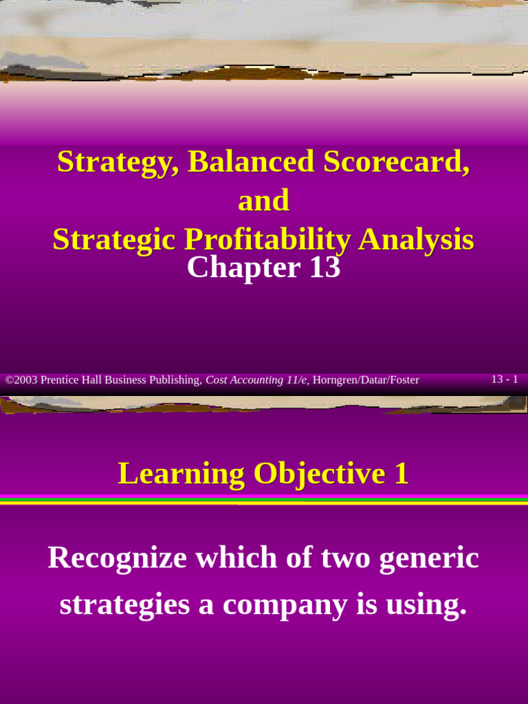 Strategy and Balanced Scorecard Insights | PDF | Cost Accounting | Business