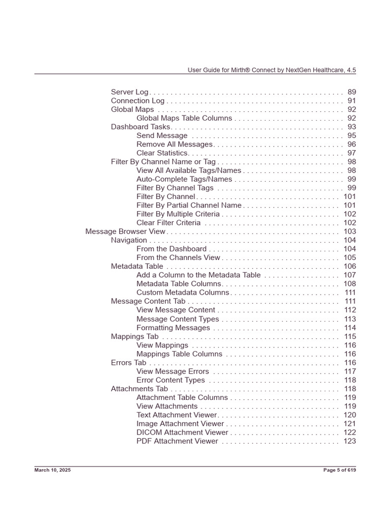 Mirth Connect 4.5 User Guide 5 | PDF